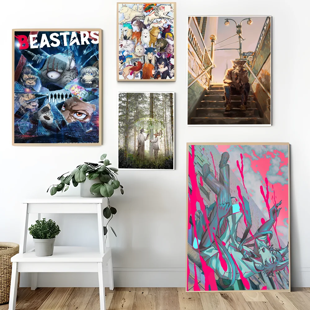 B-Beastars Anime Posters Sticky HD Quality Wall Art Retro for Home Kawaii Room Decor