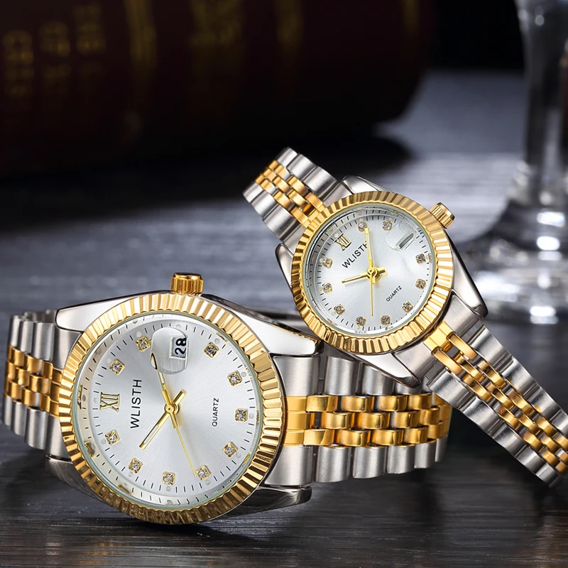 Couple Watch Mens Watches Top Brand Luxury Quartz Watch Women Clock men Ladies Dress Wristwatch Fashion Casual lovers Watch