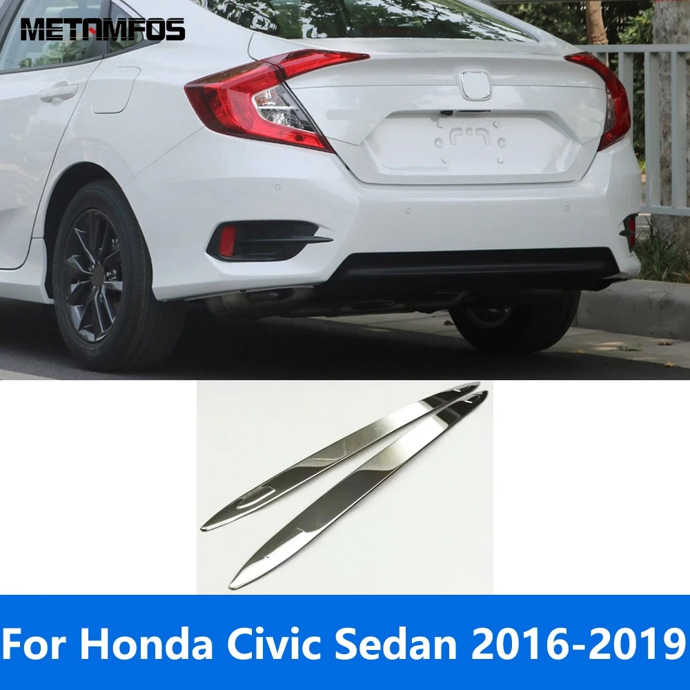 Автомобильные аксессуары для Honda Civic Sedan 2016 2017 2018 2019 нержавеющая сталь передний