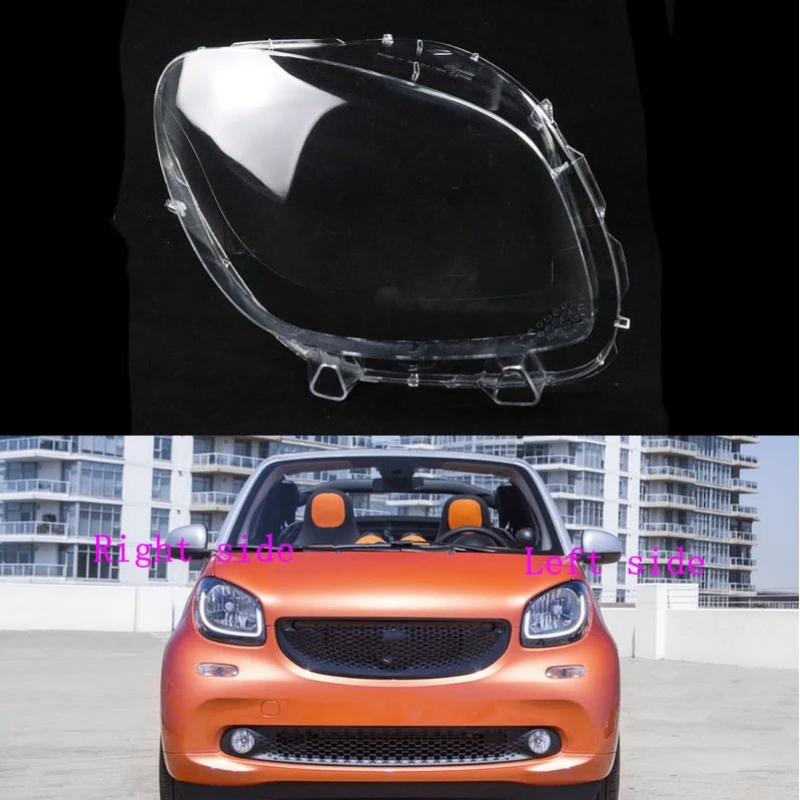 

Car Headlight Lens for Smart Fortwo Forfour 2016 2017 2018 2019 Headlamp Cover Car Replacement Front Auto Shell Cover