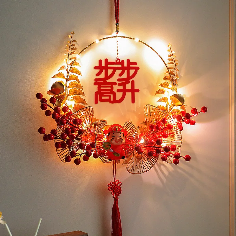 

Office Chinese New Year Wreath Living Room Garland Hanging Decoration