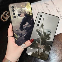 nier automata phone case for huawei p smart z 2019 2020 2021 p40 p30 p20 p10 lite 5g silicone cover coque carcasa black funda
