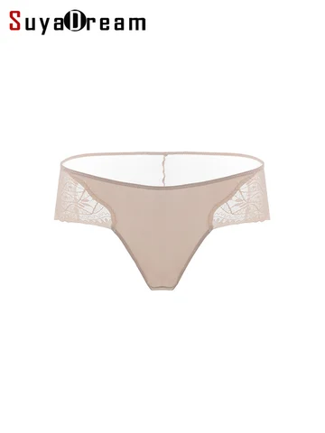 SuyaDream Кружевные трусы из шелка