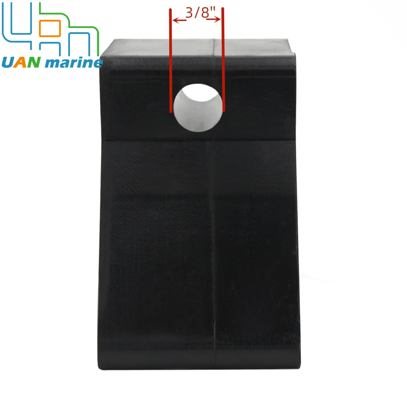 2 шт. роликовый упор для носа V прицеп лодки резиновый носка V-образный блок черный