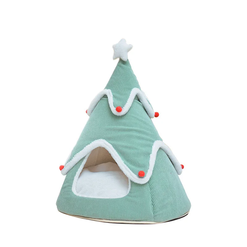 

High Quality Pet Teepee House Fold Away Pet Tent Furniture Cat Bed With Cushion cat bed cat house