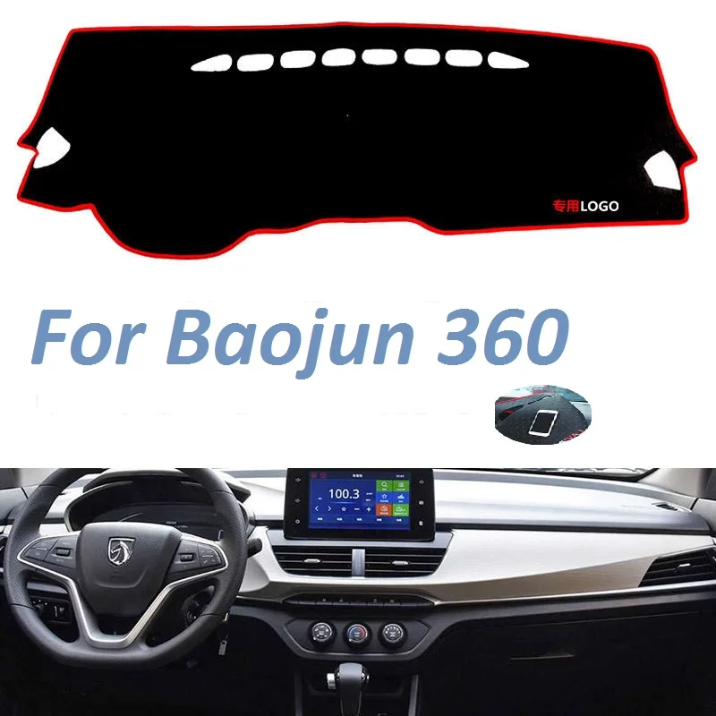 

For Baojun 360 Left Right Hand Drive NonSlip Dashboard Cover Mat Instrument Carpet Car Accessories