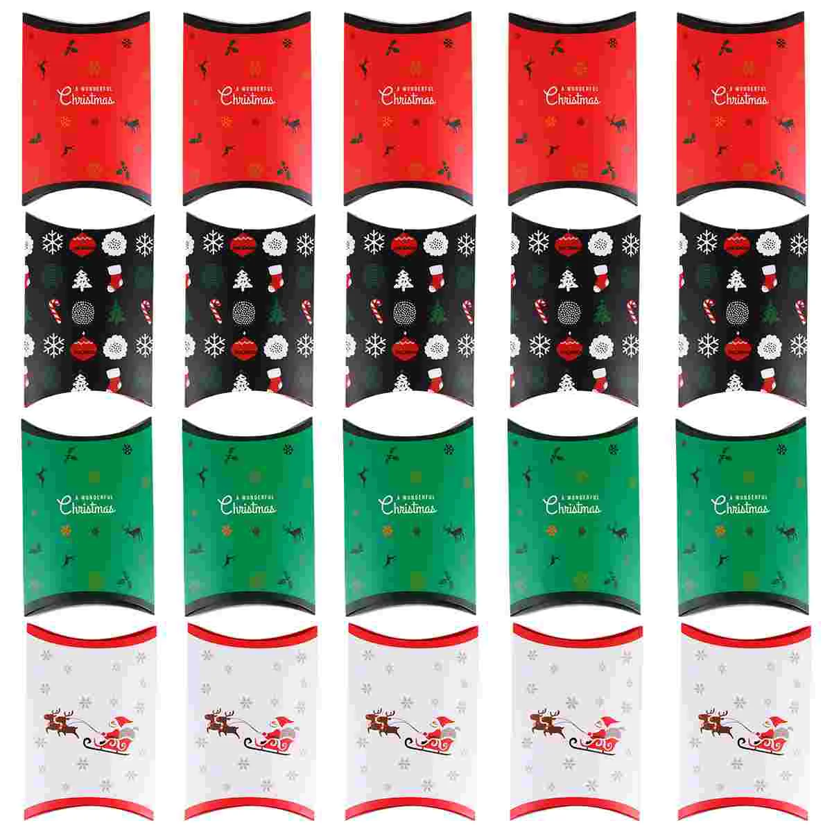 

Box Gift Candy Christmas Boxes Pillow Wrapping Small Favor Case Presentstreats Ornament Decor Packages Packaging Organizer