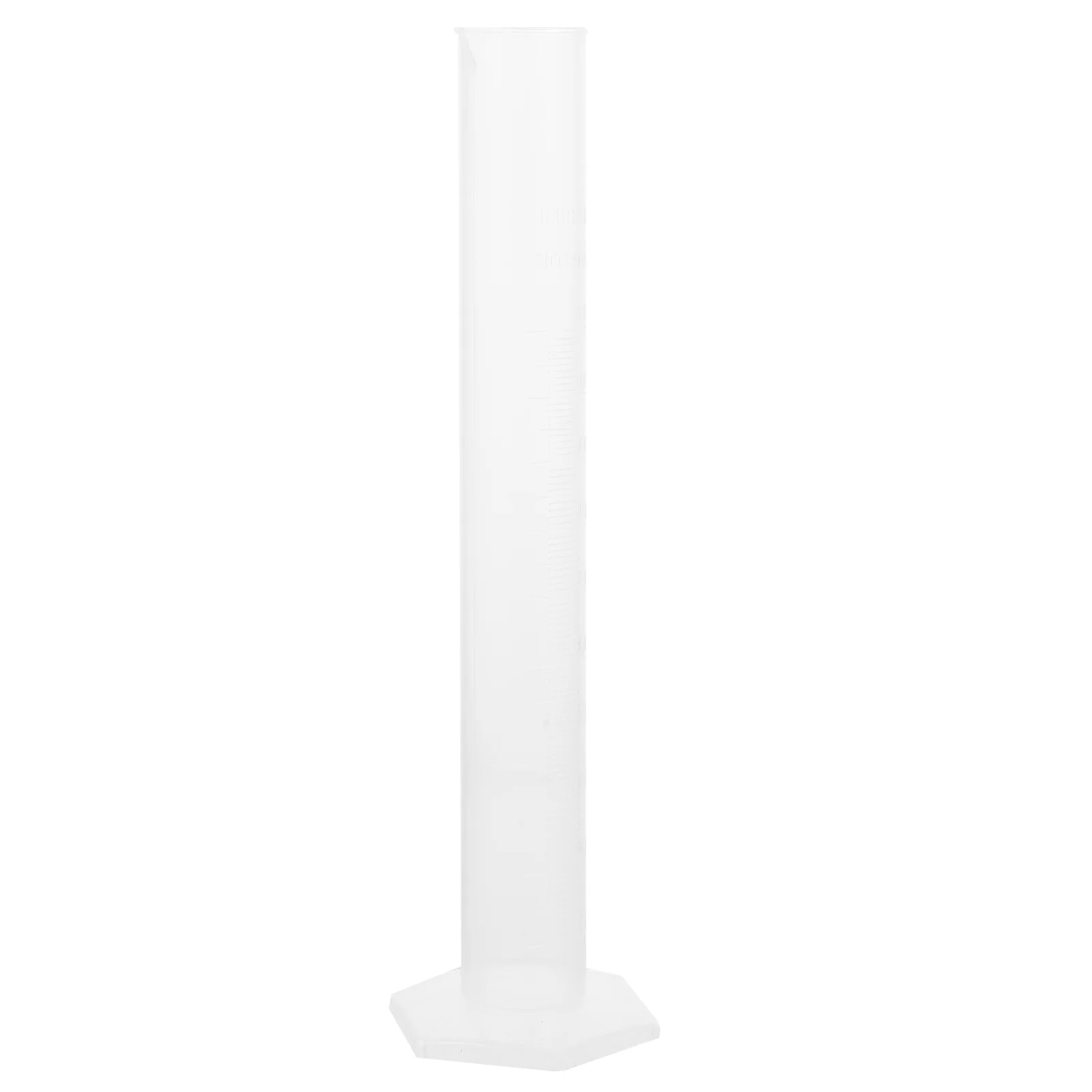 

100ml Plastic Graduated Cylinder Beaker Science Measuring Test Tube Flask for Laboratory Home Use Cup