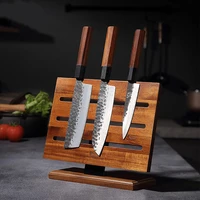 double side magnetic knife holder chef japanese santoku damascus display knife block home bar knife stand storage rack tools