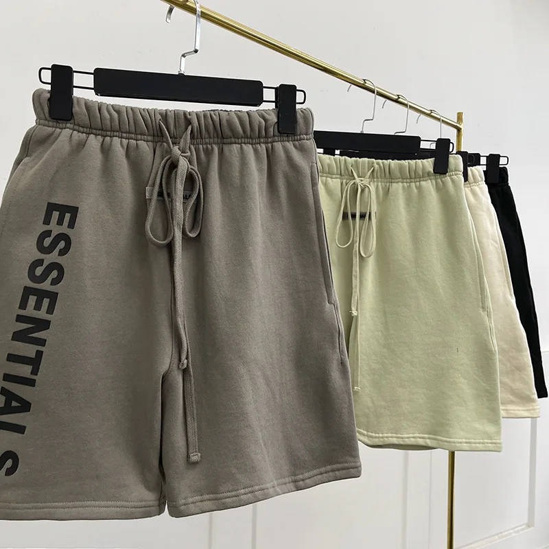 

Essentials Shorts Summer Men and Women Sweatpants 100% Cotton Letter Printed High Quality Street Hip Hop Casual Shorts
