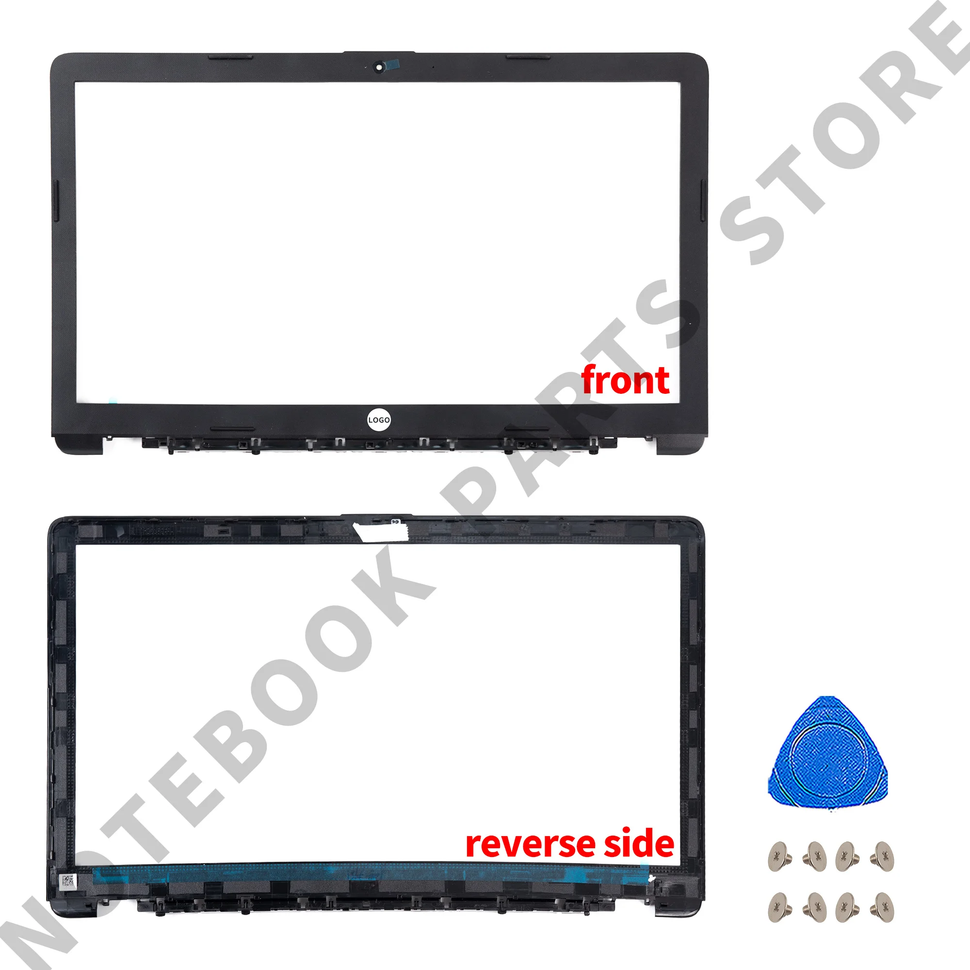 Новая задняя крышка ЖК-дисплея/ передняя рамка/ петли/ опорная панель/ нижний корпус черного цвета для HP 15-DA 15-DB 250 G7 255 TPN-C135 TPN-C136 L20433-001.