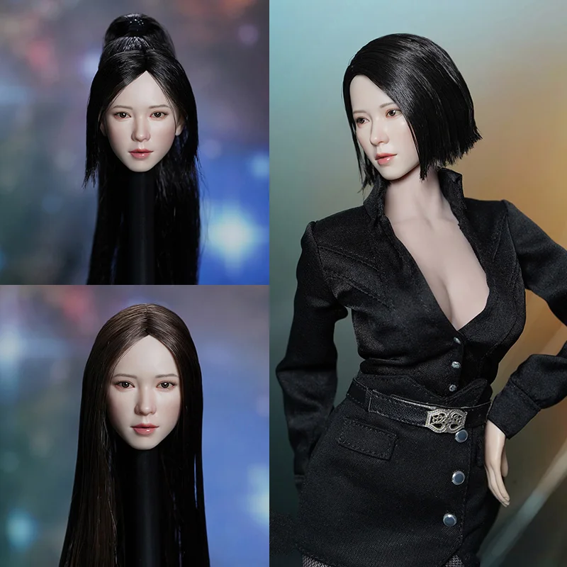 

Супер утка SDH034 масштаб 1/6 женский солдат азиатская старинная красивая девушка голова скульптурная модель для 12-дюймовых экшн-фигурок тела