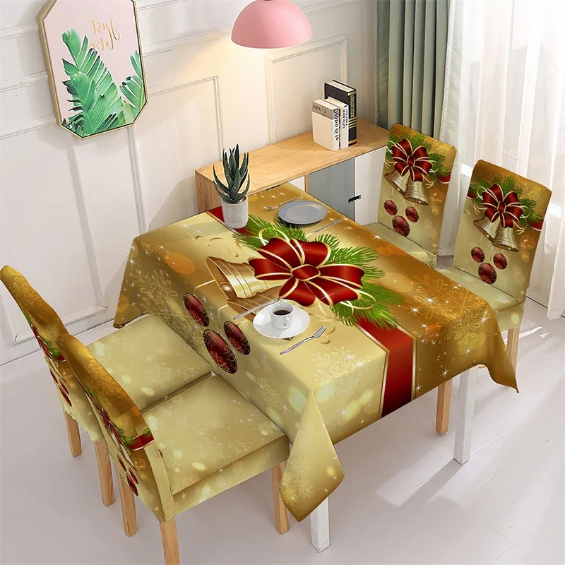 1 шт. водонепроницаемый рождественский чехол для обеденного стула