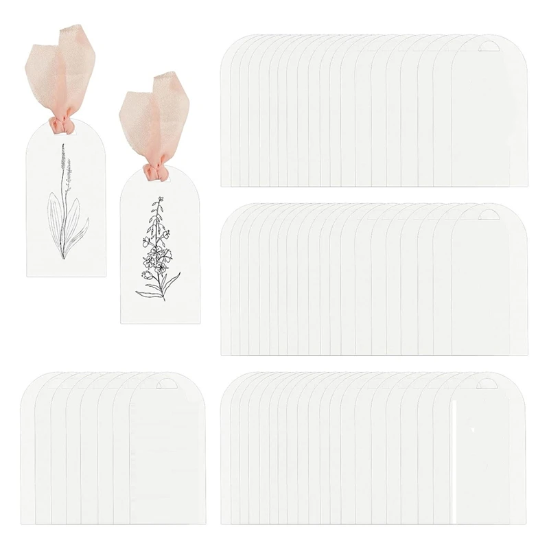 50 шт. акриловые карточки с местами свадебные пустые арочные матовые