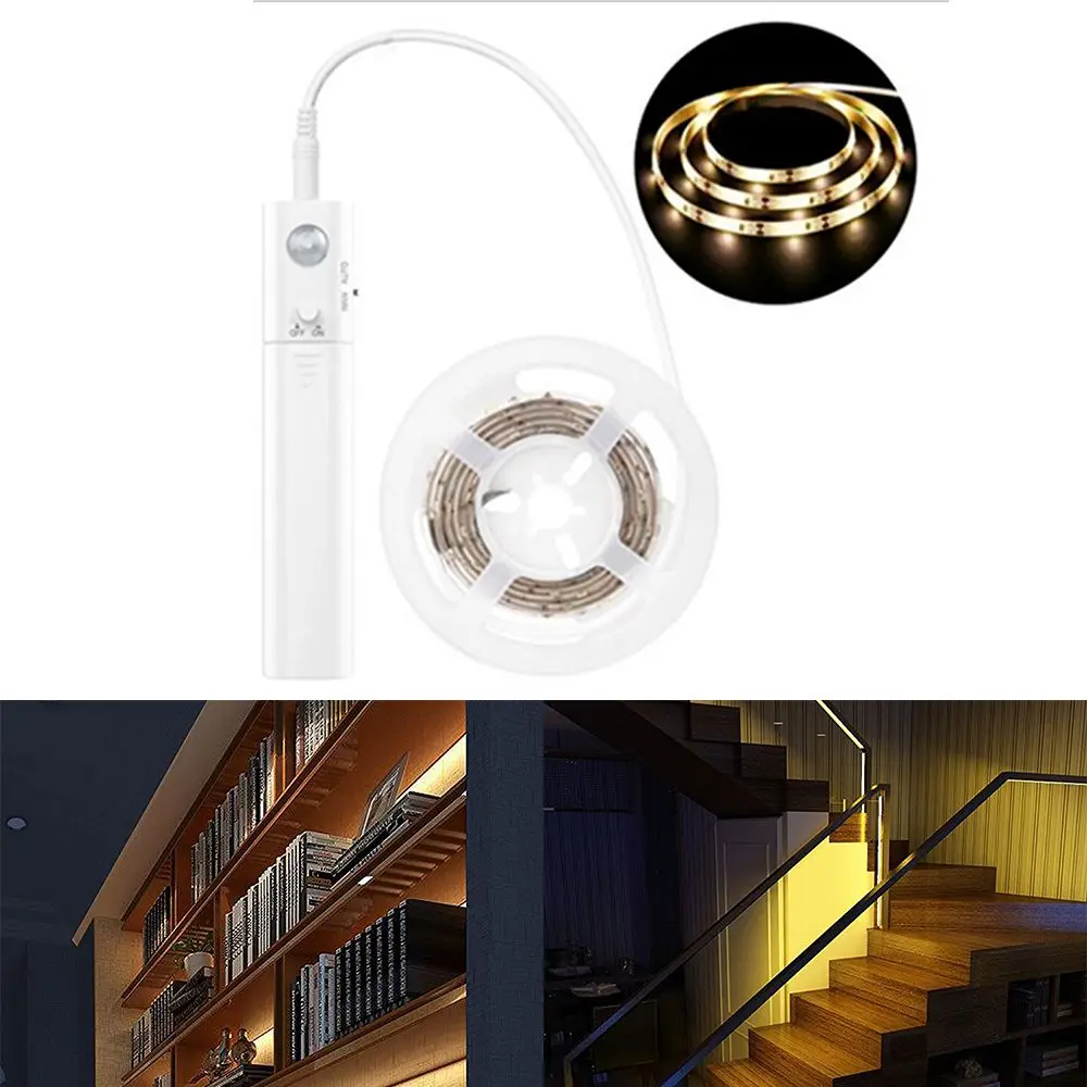 

Светодиодная светильник та с датчиком движения, беспроводной ночсветильник с зарядкой для кровати, гардероба, кабинета, лестницы, светодио...