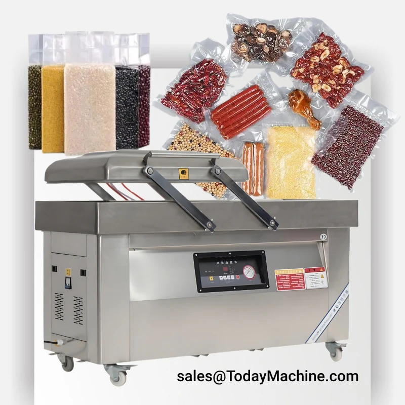 

Double chamber vacuum packing machine vacuum sealer vacuum food sealer packing machine with CE certificate