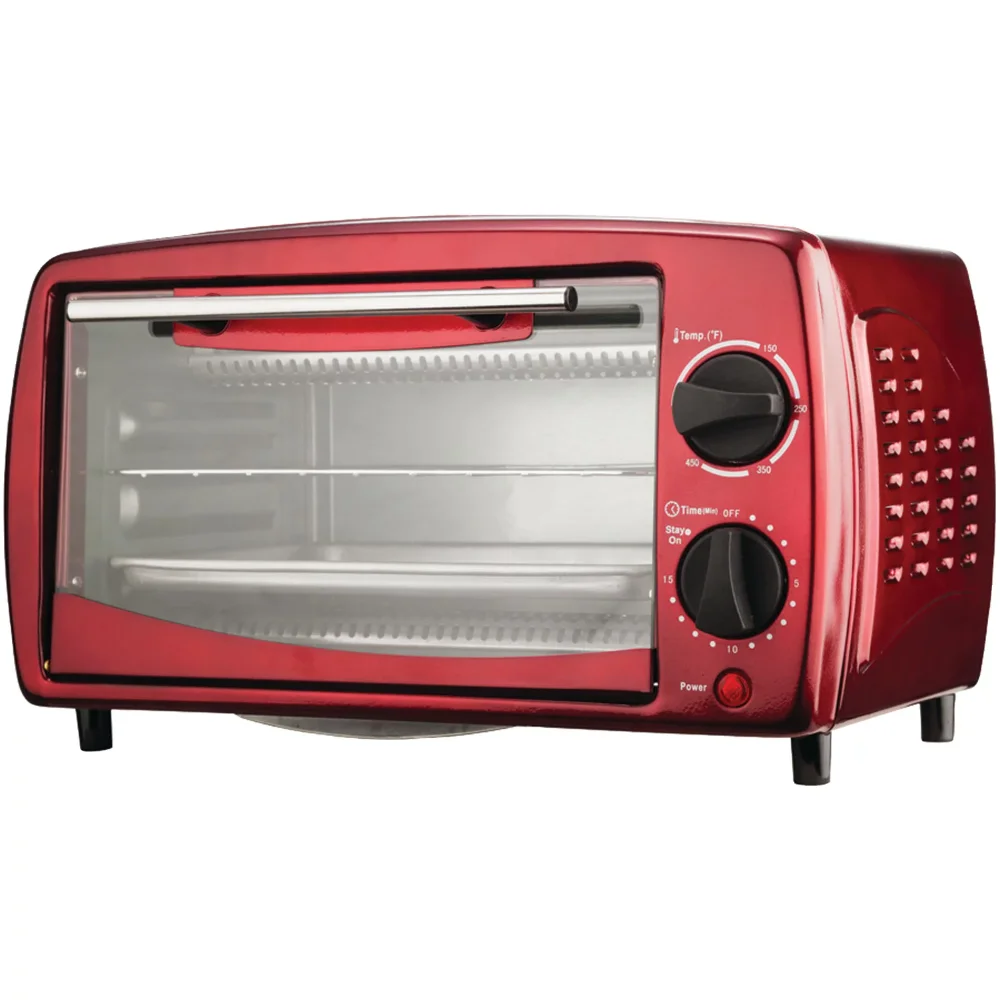 Brentwood TS-345R Stainless Steel 4 Slice Toaster Oven, Kitc