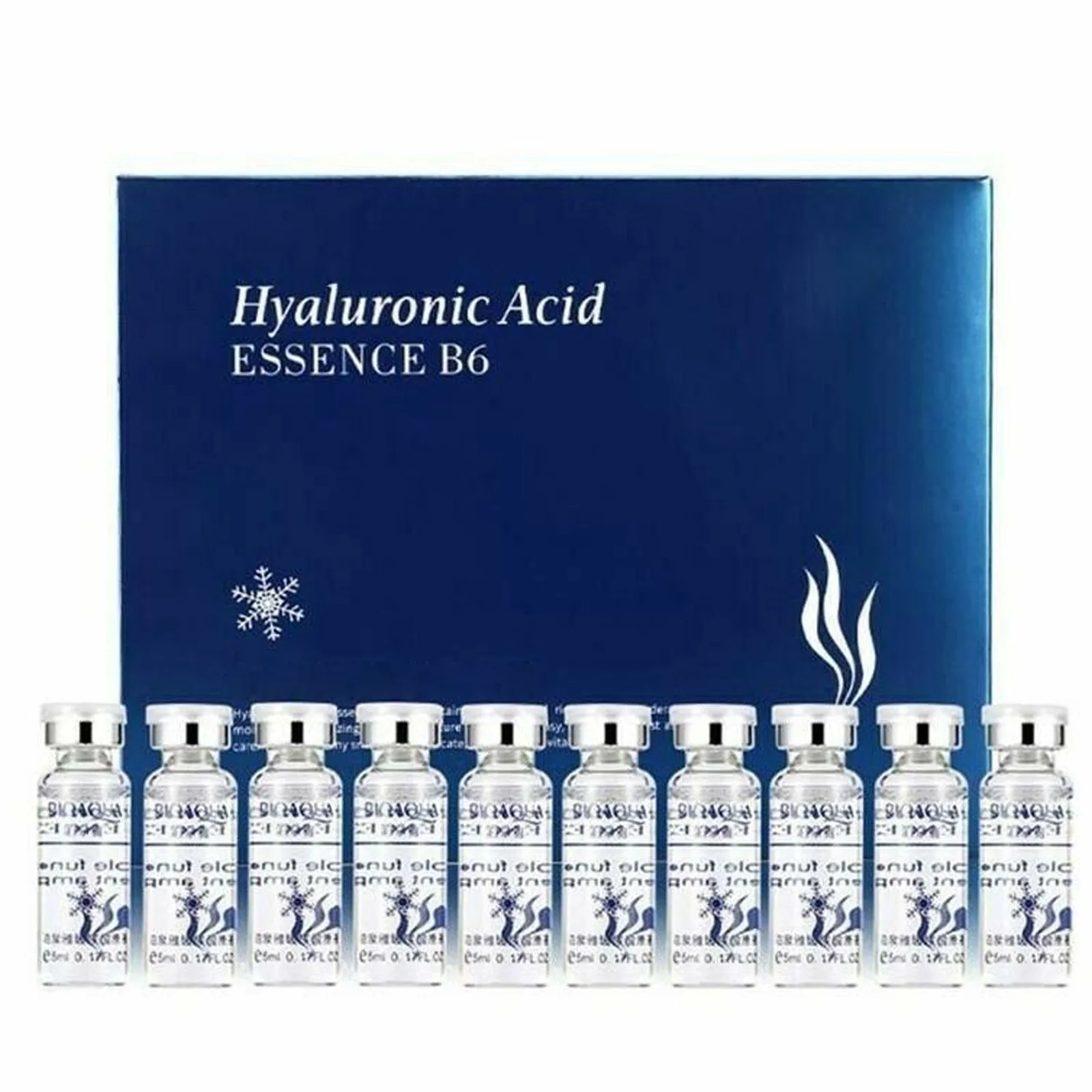 

10 Bottles Hyaluronic Acid Essence B6 Moisturizing Vitamins Serum Facial Skin Care Anti Wrinkle Anti Aging Collagen Liquid