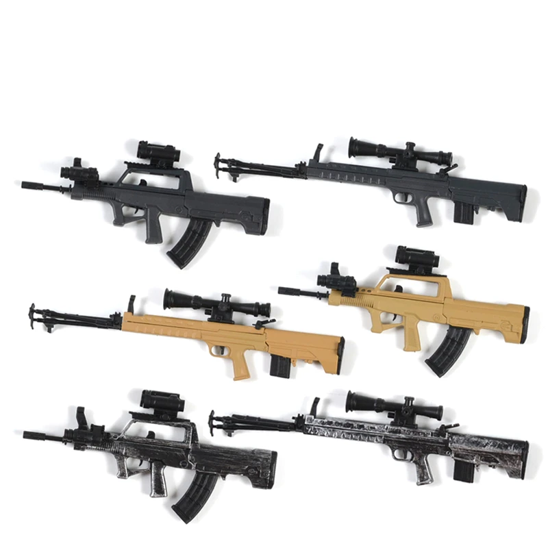 

PLA 1/6 Scale QBU-88 Sniper Rifle QBZ-95 Rifle Gun Assemble Model Plastic Puzzles Block Set for 12 Inch Action Figure
