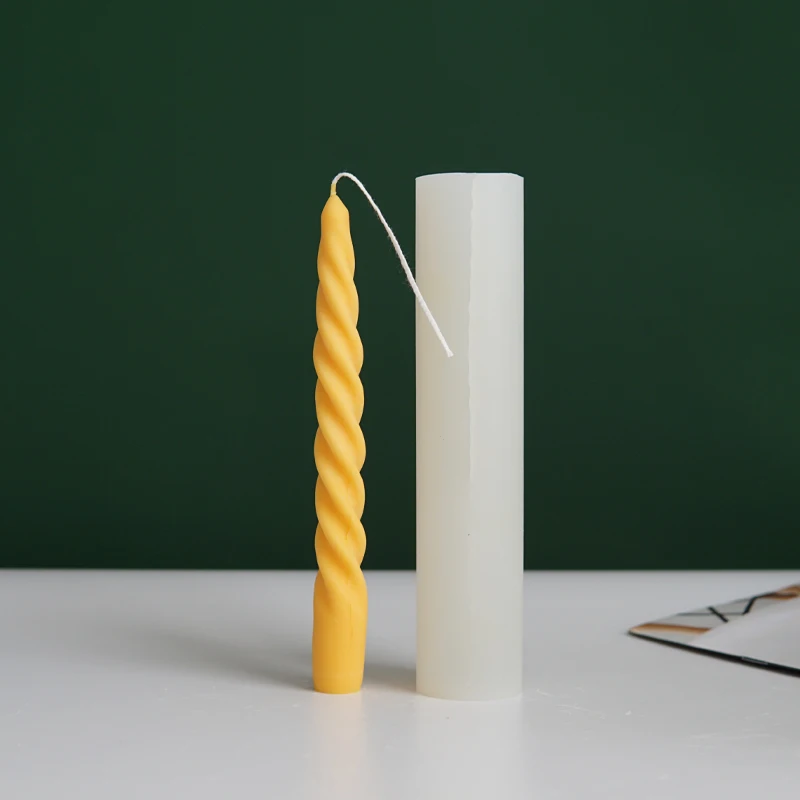Новая силиконовая форма для свечей сделай сам церковных 3D вращающийся винт
