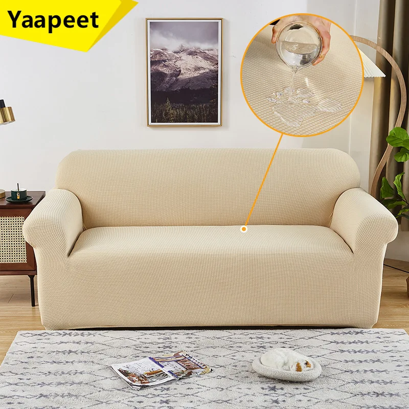 

1/2/3/4 Seater Sofa Covers Waterproof Jacquard Couch Cover Corner Sofa Cover Sectional L Shape Sofa Slipcover for Living Room