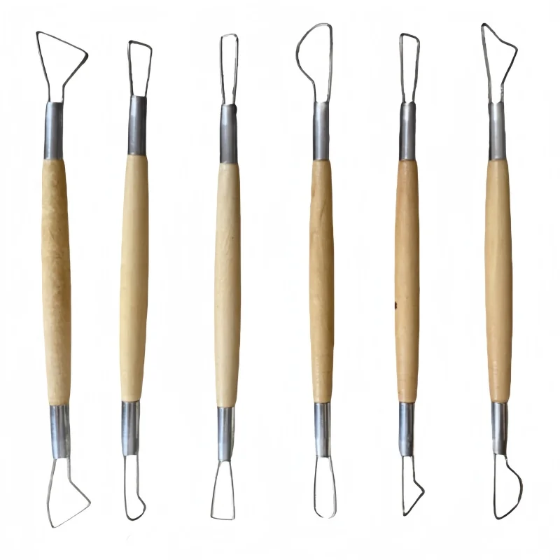 Инструменты для отделки и рисования глины 6 предметов набор ручной полимерной