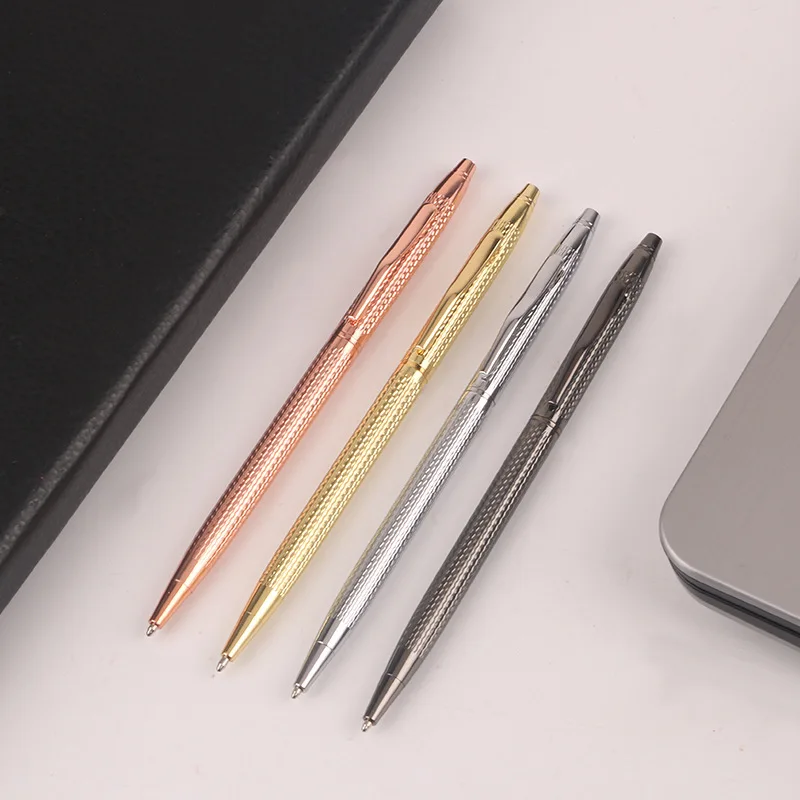 

Brushed Wavy Metal Small Koshi Ballpoint Pen Cola Neutral Pen Creative Advertising Gift Multi-color Business Signature