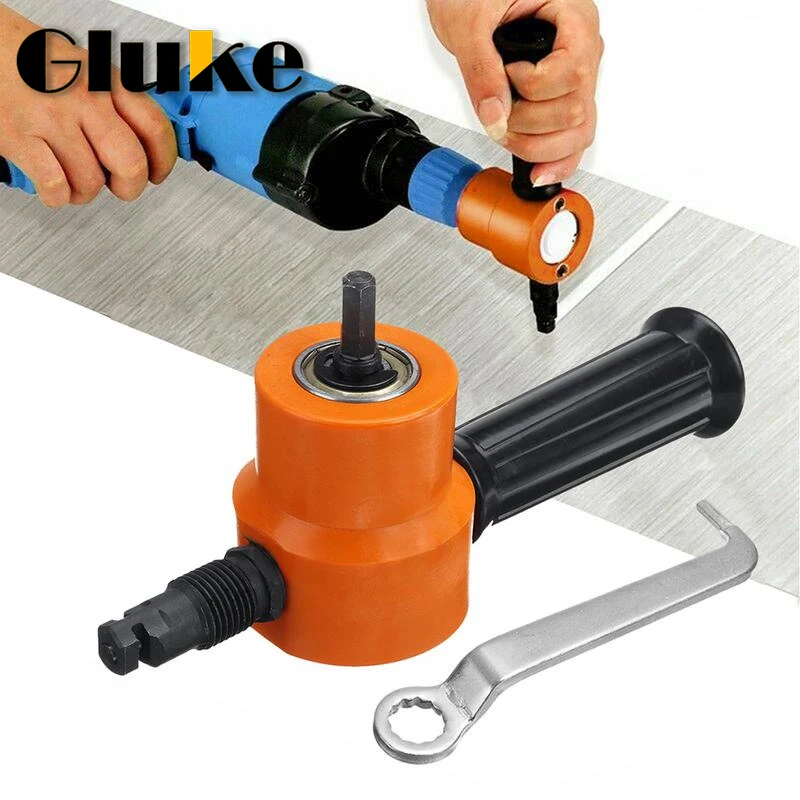 

Регулируемый Железный Ниблер с двойной головкой, инструмент для резки электрической дрели