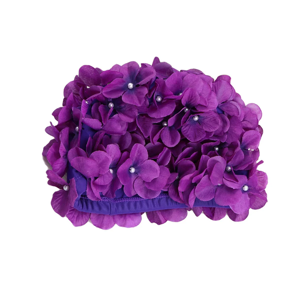 

1PC Flower Swim Cap Fashionable Petal Stylish Swimming Cap Bathing Hat for Girls