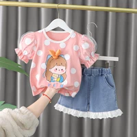 baby girl clothing sets new summer short sleeve t shirt pants for kid clothing sets infant toddler children clothes outfits