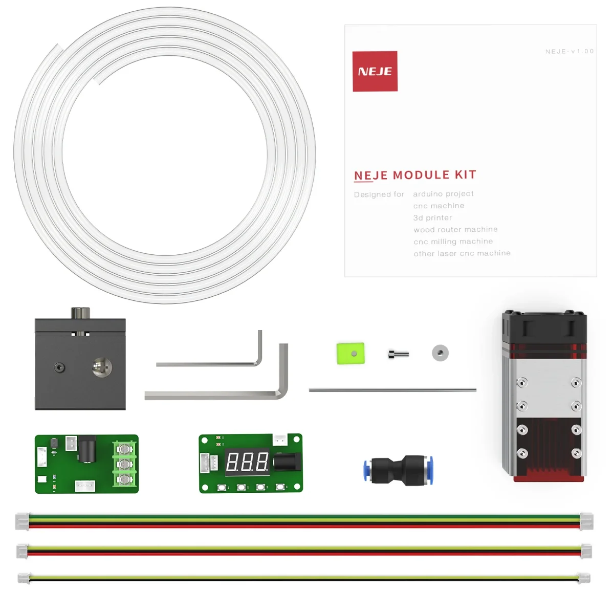 NEJE A40640 Laser Module Kits 450nm Blue Light TTL 80W Module for Laser Engraver Wood Cutting Smarter Tool