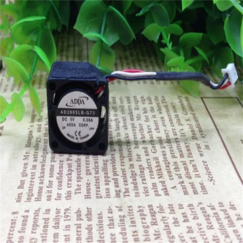 Трехпроводный миниатюрный охлаждающий вентилятор ADDA для ноутбука 2010 дюйма 2 см Φ