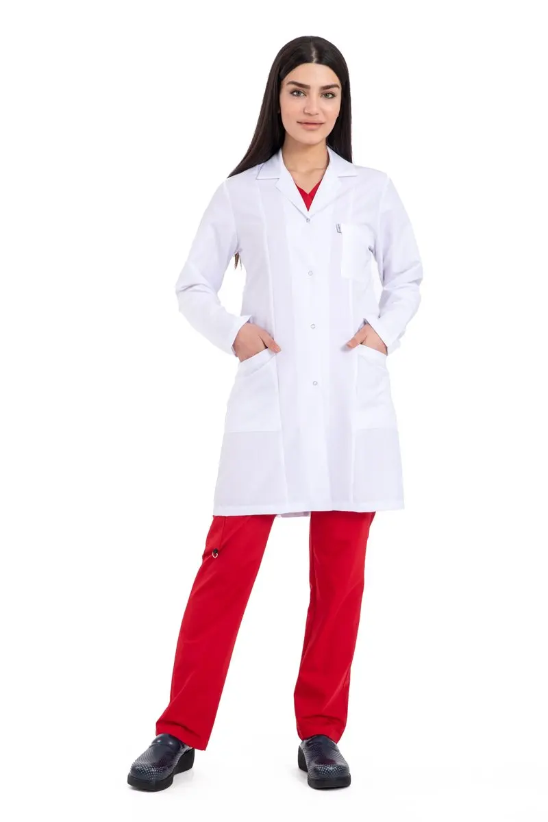 Женский фартук с длинным рукавом длина 88 см |