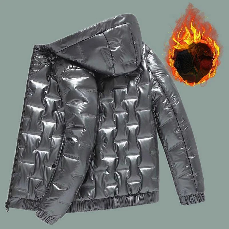 Winter Men Warm Windproof Thick Jacket 2023 Brand Fashion Parkas Mens Fleece Outwear Harajuku Parka Jackets Male Coats F04