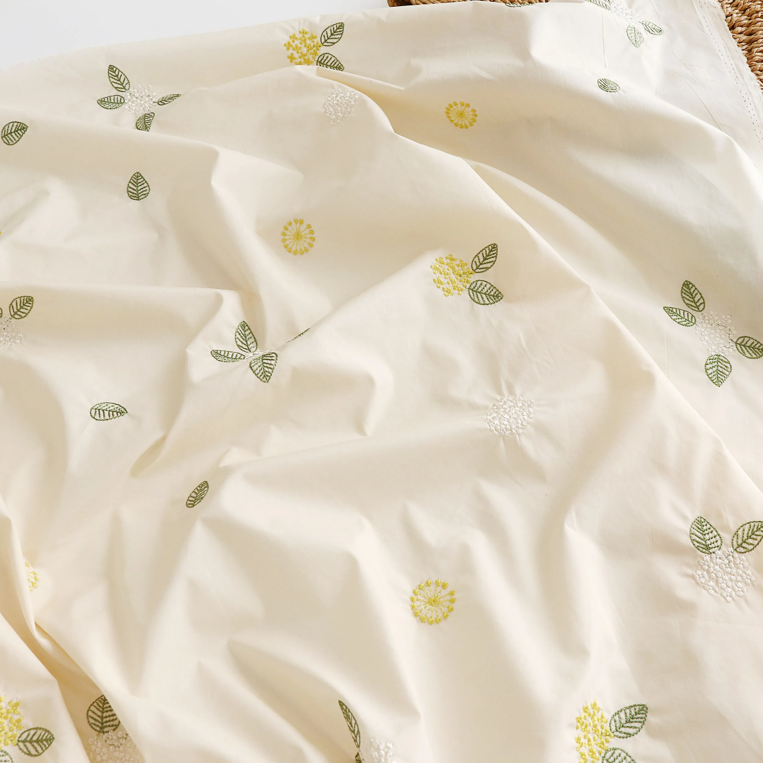 

Однометровая Высококачественная хлопковая Лоскутная Маленькая ткань с цветочной вышивкой платье рубашка женская одежда ткань