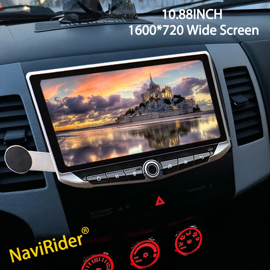 Мультимедийный видеоплеер для Mitsubishi Outlander 10 88 дюйма Android 14 Qled Citroen C-Crosser Peugeot 4007 GPS