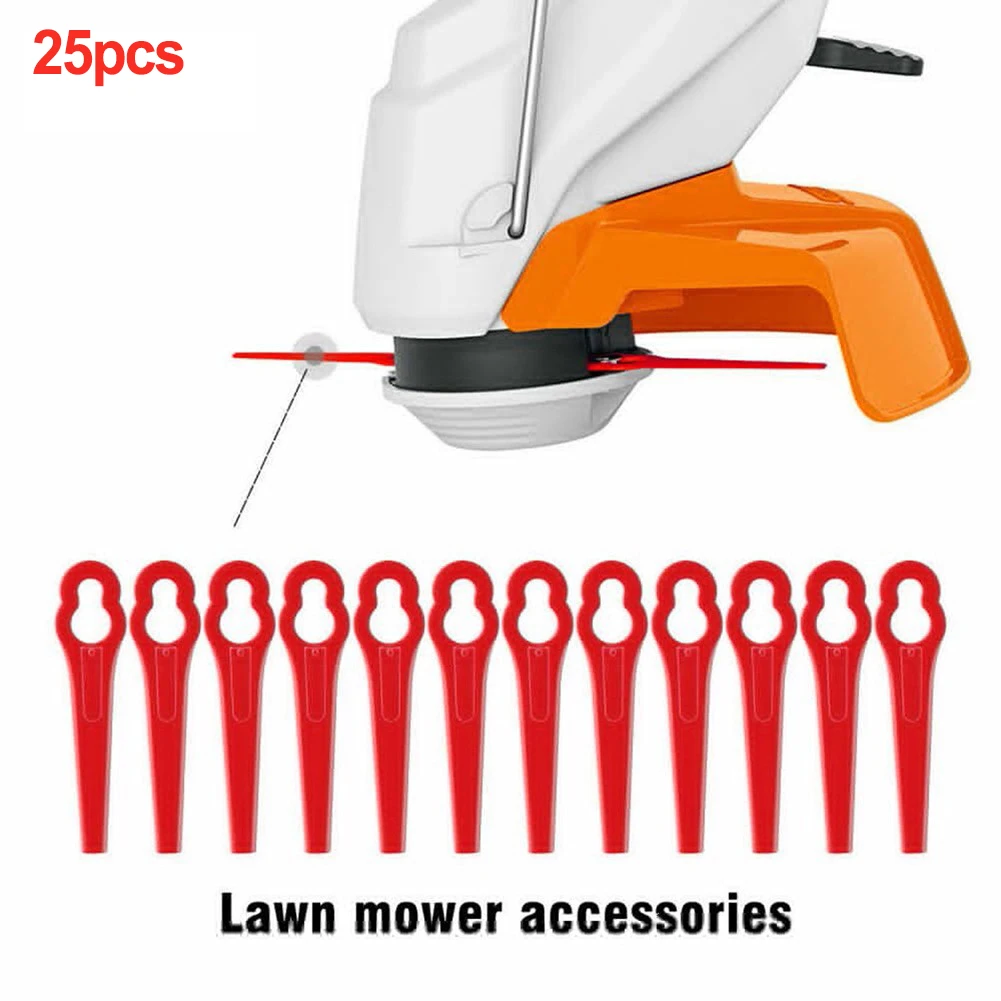 

25pcs Plastic Grass Cutter Blades Garden Electric Cordless Grass Cutter Blade Or Deko DKGT06 Grass Trimmer Garden Tools