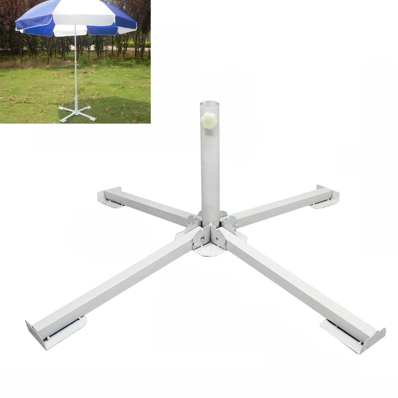 Outdoor Sturdy Parasol Base Umbrella Stand /Umbrella Base Stand /Folding cross Garden Parasol Base/Folded Umbrella Sitting Base