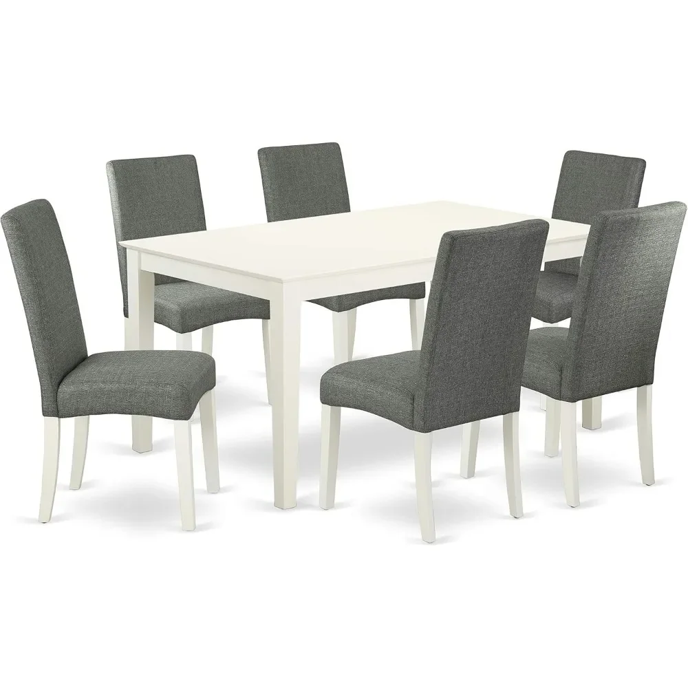 Для приблизительных Капри набор из 7 предметов включает Прямоугольный Обеденный