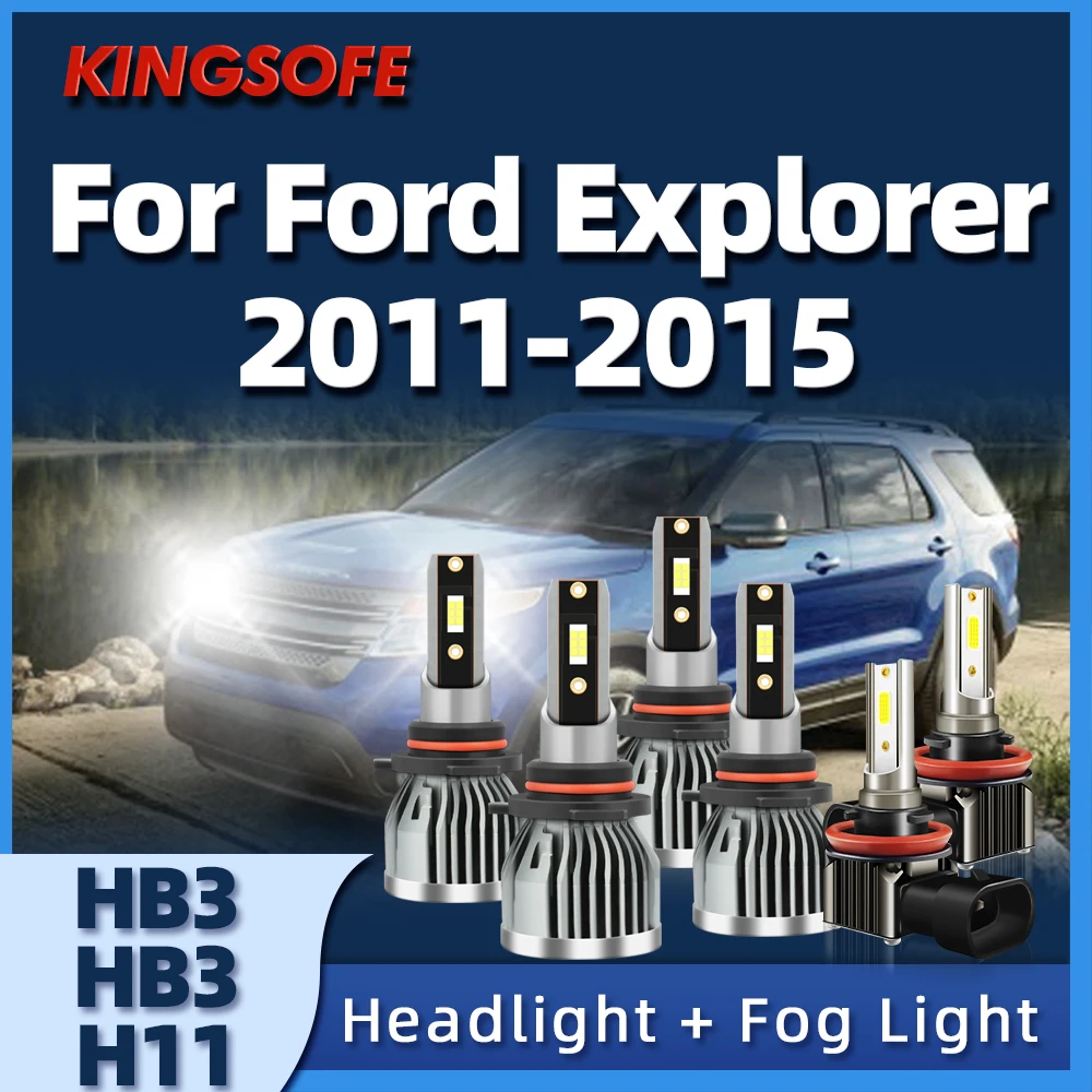 

KINGSOFE HB3 H11 Led Car Headlight Bulbs 6000K Fog Lamp 110W 26000LM Car Light 12V For Ford Explorer 2011 2012 2013 2014 2015