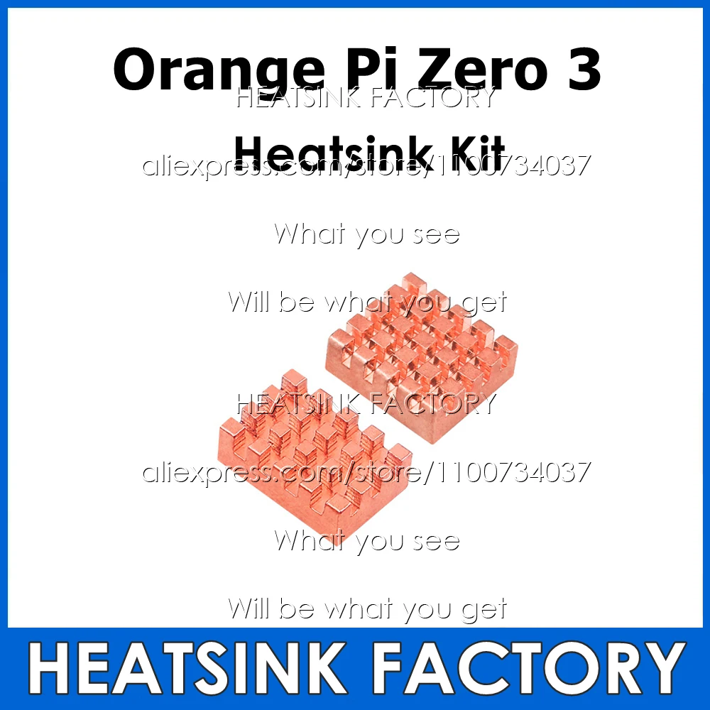 Набор медных радиаторов сделай сам 4 шт. с термоклейкой подкладкой для Orange Pi Zero 3