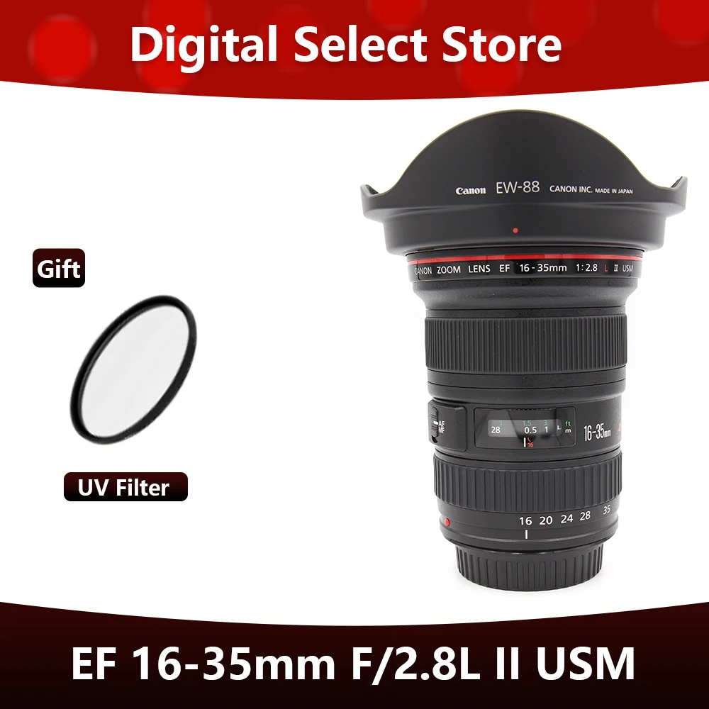 

Canon EF 16-35mm f/2.8L II USM Lens Full frame wide Angle zoom lens For Canon EOS SLR Cameras