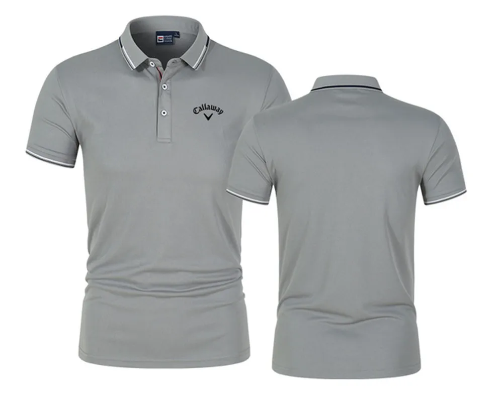 

Premium men's summer polo, high neck short sleeved shirt, printed, casual, business association