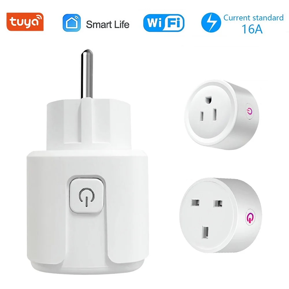 

Смарт-розетка с поддержкой Wi-Fi и таймером, 16 А