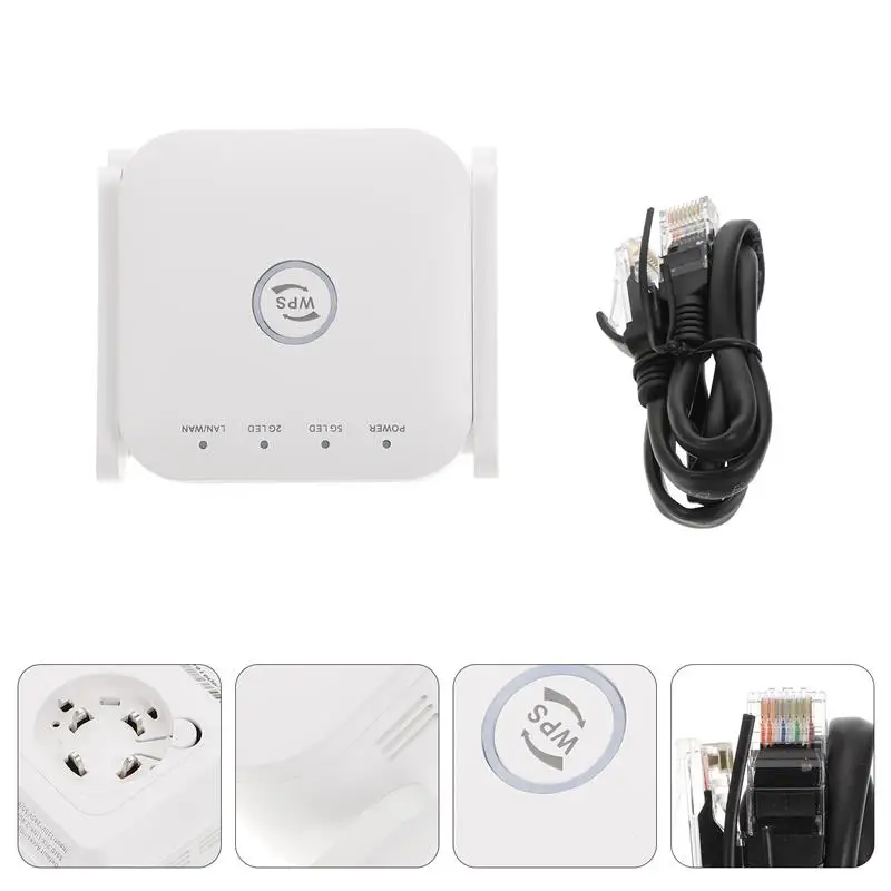 

Wireless Signal Booster Wifi Repeater 1200Mbps Dual Band WiFi Extender AU Plug