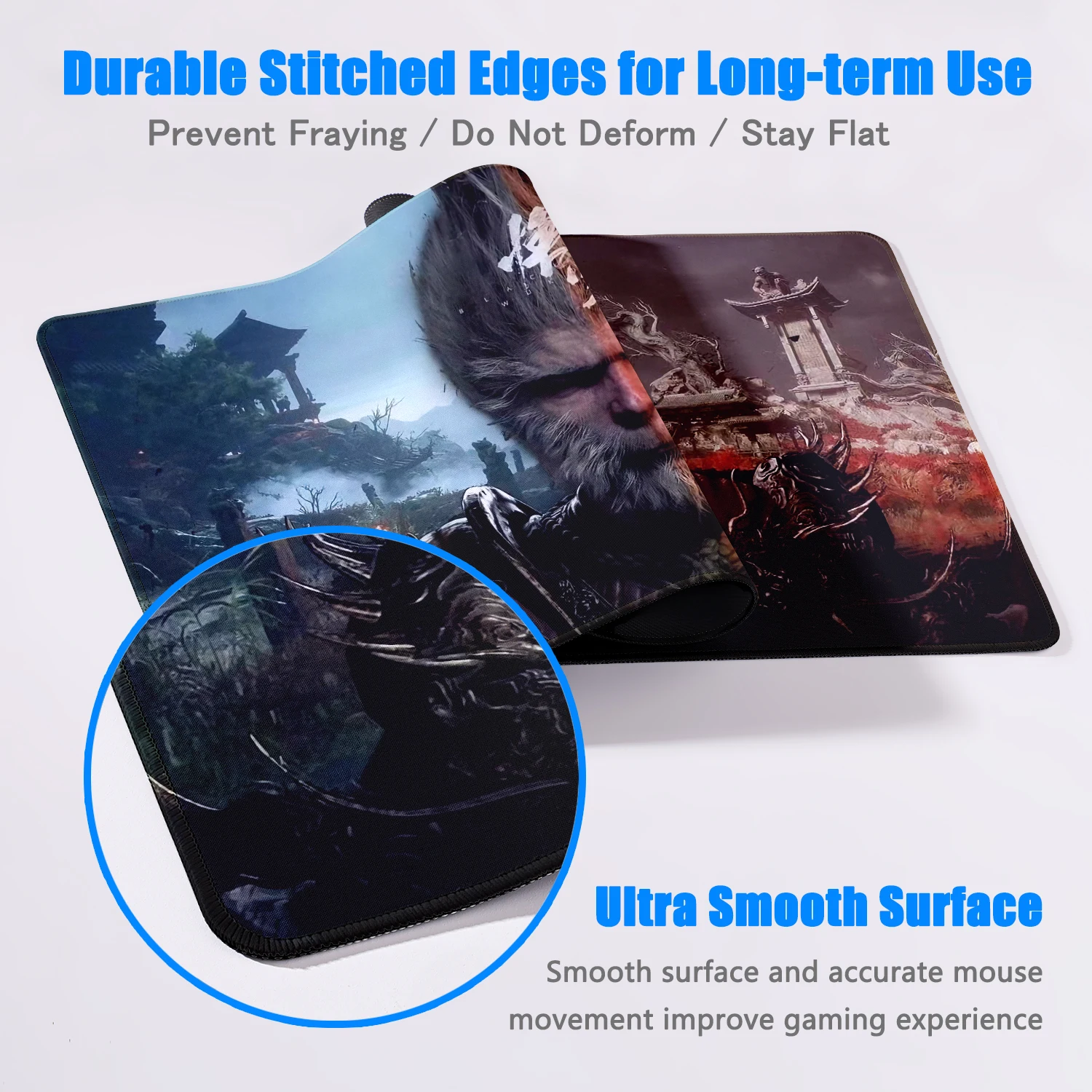 Коврик Для Мыши Большого Размера Black Myth Wukong - Игровой Destiny Man Periphery С Замком