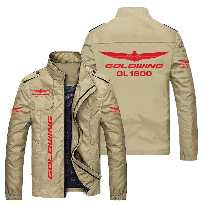 

2023 Men's Motorcycle Jacket Honda Gold Wing GL1800 Printed Bomber Jacket Racing Suit Windbreaker Honda Motochoss Men's and Wome