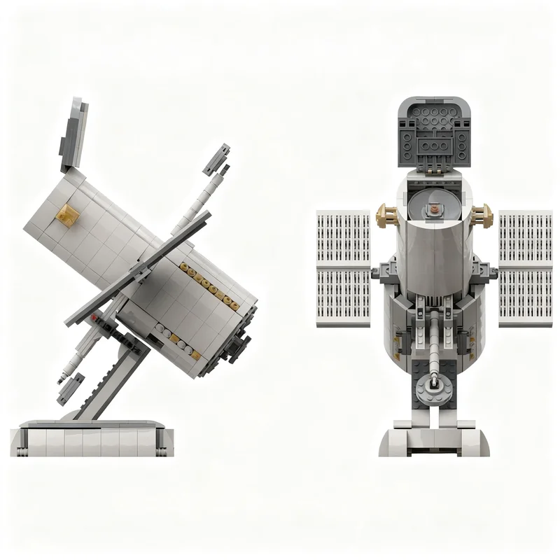 796 деталей MOC Космический телескоп Хаббл - альтернативная модель сборки NASA Apollo Saturn V, строительные блоки, рождественский подарок, игрушка, 3D-арт. (art.: 3920dcd5eb59f) - 3920dcd5eb59f