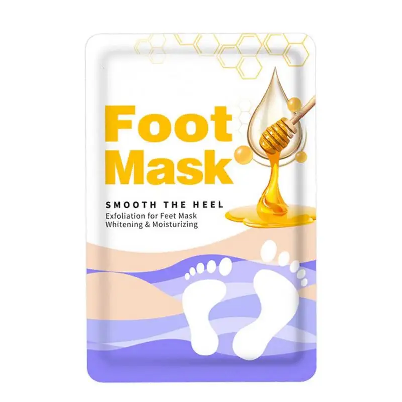 

1 Pair Natural Honey Foot Exfoliator Foot Masque Pedicure Socks Foot Peeling Masque Remove Dead Skin Repair Heels Foot Care