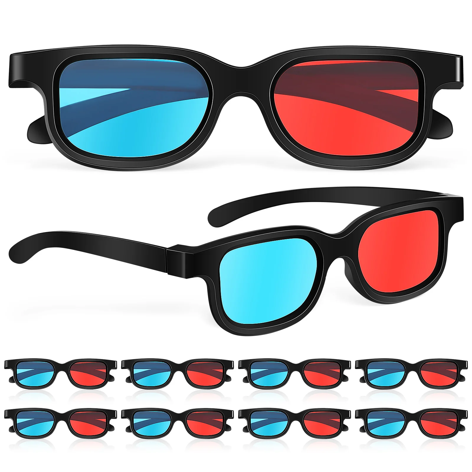 

Glasses 3D Viewing Red Blue Movies Home Movie Spectacles Accessories Computers Game Lens Vr Video Stereo Gaming Sunglasses